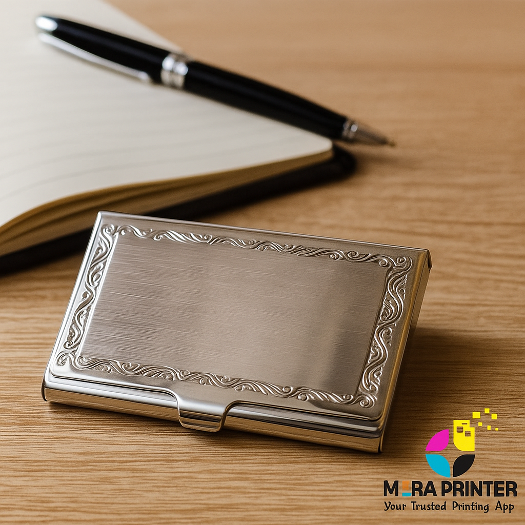 Engraved Metal Visiting Card Holder