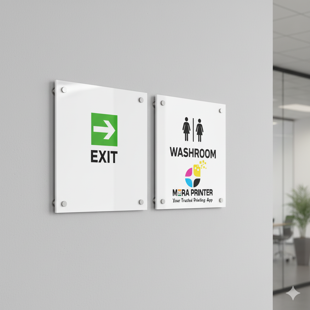 Exit / Washroom Sign