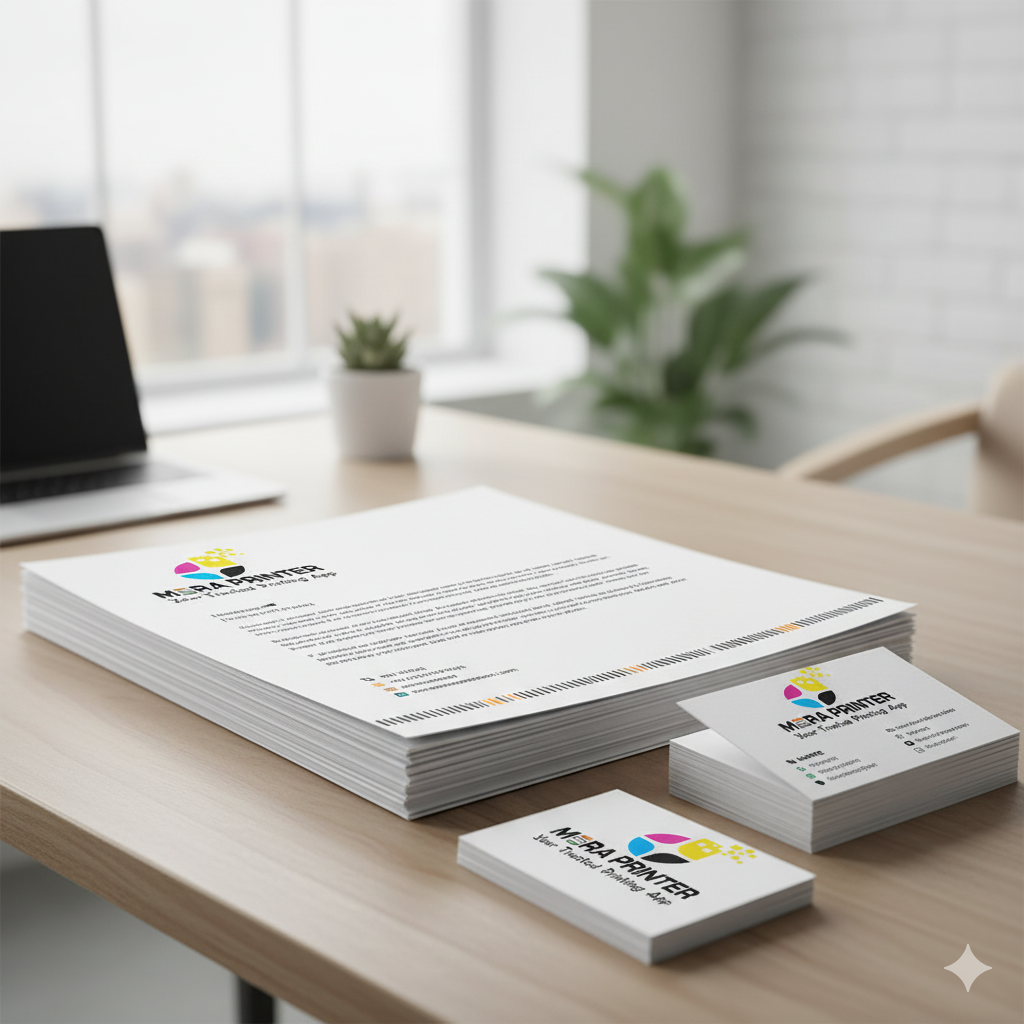 100 Pcs Classic Visiting Card + 100 Letterhead